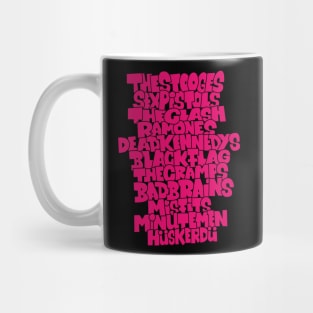 Punk Legends. Cult punk bands design. Punk rock will never die! Punk, ska, Oi. Mug